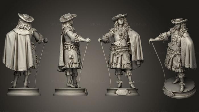 Statues of famous people (Jean Baptiste Bressant, STKC_0368) 3D models for cnc