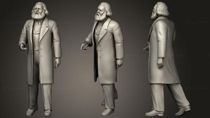 Statues of famous people (Karl Marx, STKC_0374) 3D models for cnc