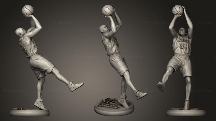 Statues of famous people (Kobe Bryant 2, STKC_0377) 3D models for cnc