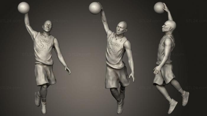 Statues of famous people (Kobe Bryant, STKC_0378) 3D models for cnc