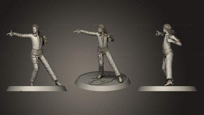 Statues of famous people (Michael Jackson, STKC_0390) 3D models for cnc