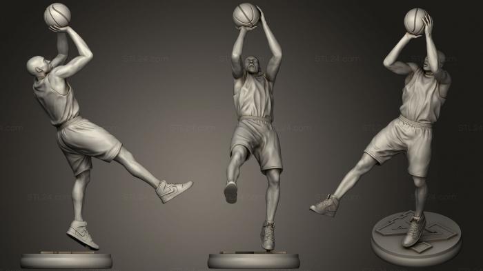 Statues of famous people (Statue kobe bryant, STKC_0410) 3D models for cnc