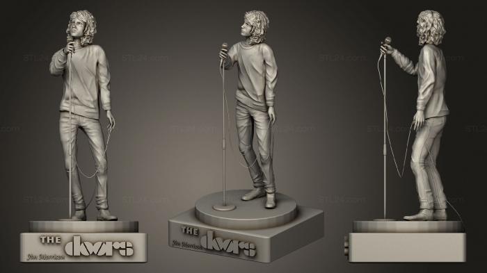 Statues of famous people (The doors, STKC_0412) 3D models for cnc