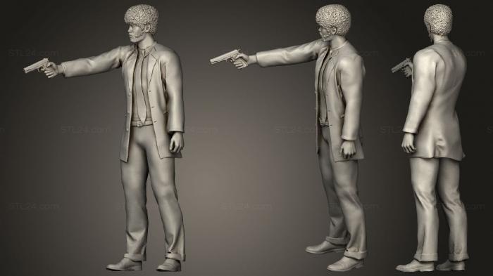 Statues of famous people (Vincent Vega and Jules Winnfield Jules Winnfield, STKC_0415) 3D models for cnc