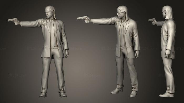 Statues of famous people (Vincent Vega and Jules Winnfield Vincent Vega, STKC_0416) 3D models for cnc