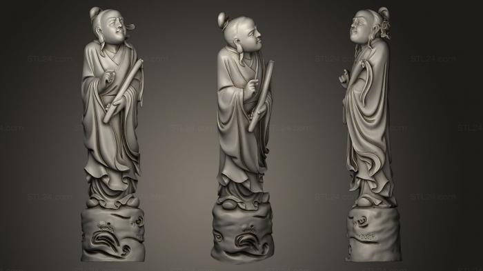 Статуэтки китайские и японские (Традиционная Скульптура 2, STKCH_0019) 3D модель для ЧПУ станка