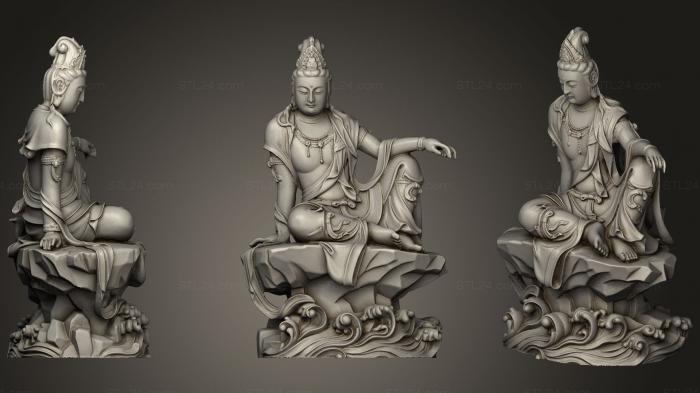 Figurines Chinese and Japanese (Chinese Song Dynasty Bodhisattva, STKCH_0032) 3D models for cnc