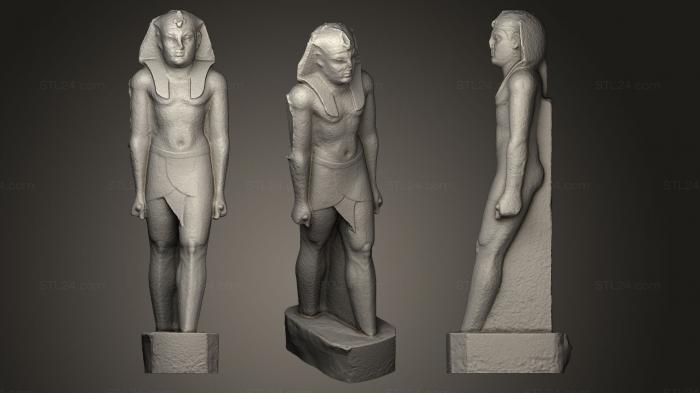 Египетские статуи и рельефы (Поместье инакабада фаран, STKE_0010) 3D модель для ЧПУ станка