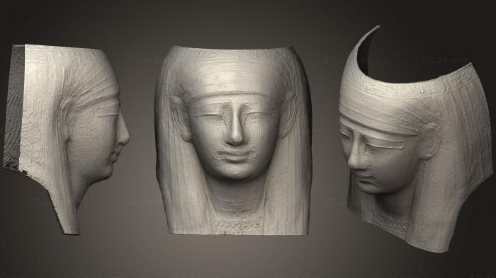 Egyptian statues and reliefs (Mummy Mask Comparison, STKE_0083) 3D models for cnc