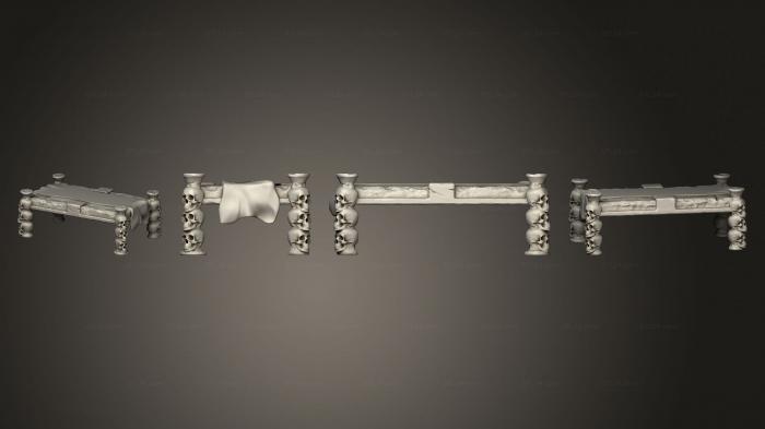 Египетские статуи и рельефы (Алтарь, STKE_0106) 3D модель для ЧПУ станка