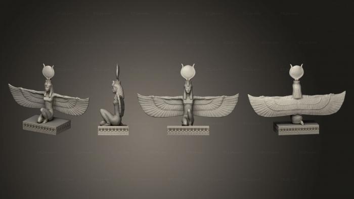 Египетские статуи и рельефы (Анубис 3, STKE_0108) 3D модель для ЧПУ станка