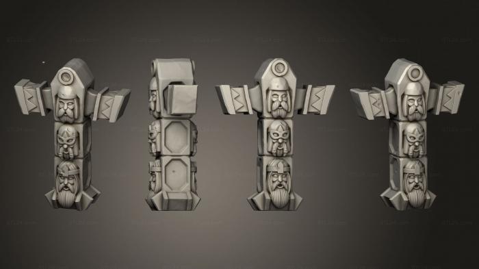 Egyptian statues and reliefs (anvil, STKE_0111) 3D models for cnc
