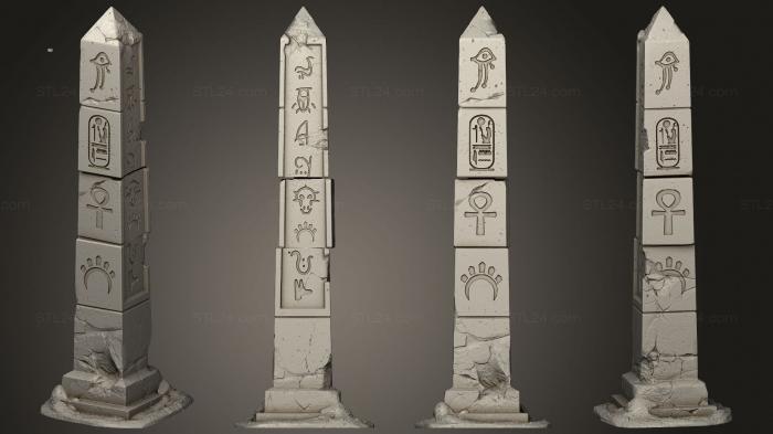 Egyptian statues and reliefs (AOTS Fillers Gate, STKE_0113) 3D models for cnc