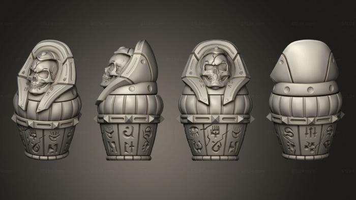Egyptian statues and reliefs (Barrel, STKE_0115) 3D models for cnc