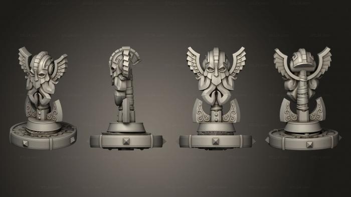 Египетские статуи и рельефы (Идол гномов, STKE_0145) 3D модель для ЧПУ станка