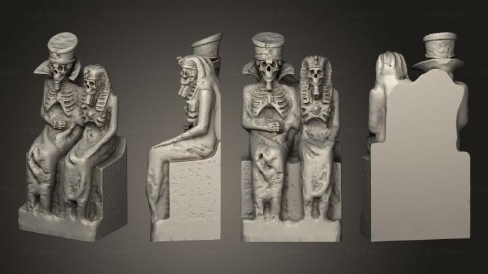 Egyptian statues and reliefs (Human structure 1, STKE_0163) 3D models for cnc