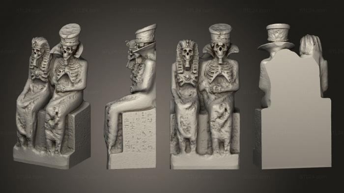 Egyptian statues and reliefs (Human structure 2, STKE_0164) 3D models for cnc