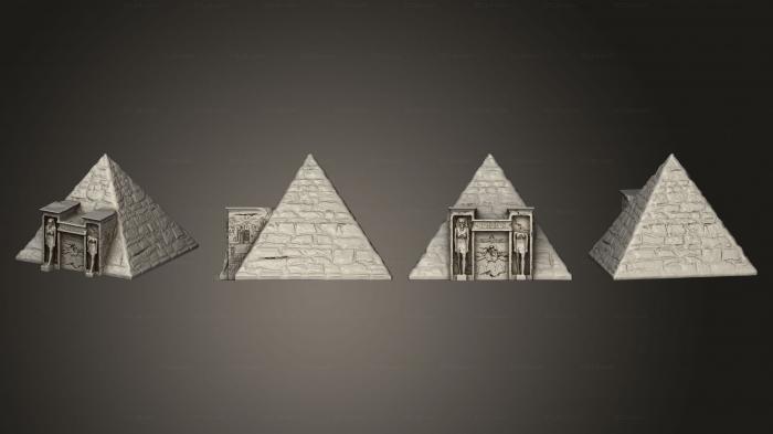 Egyptian statues and reliefs (Pyramid not playable 02, STKE_0206) 3D models for cnc