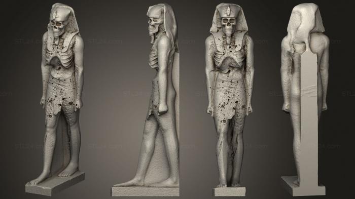 Египетские статуи и рельефы (Скульптура пирамиды 01, STKE_0207) 3D модель для ЧПУ станка