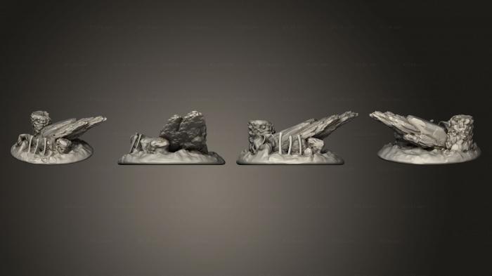 Египетские статуи и рельефы (Рок 01, STKE_0222) 3D модель для ЧПУ станка