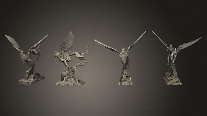 Египетские статуи и рельефы (Сфинкс 2, STKE_0242) 3D модель для ЧПУ станка