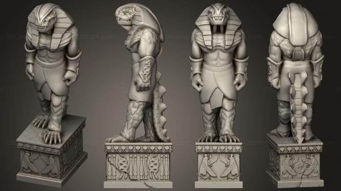 Egyptian statues and reliefs (Statue 2, STKE_0258) 3D models for cnc