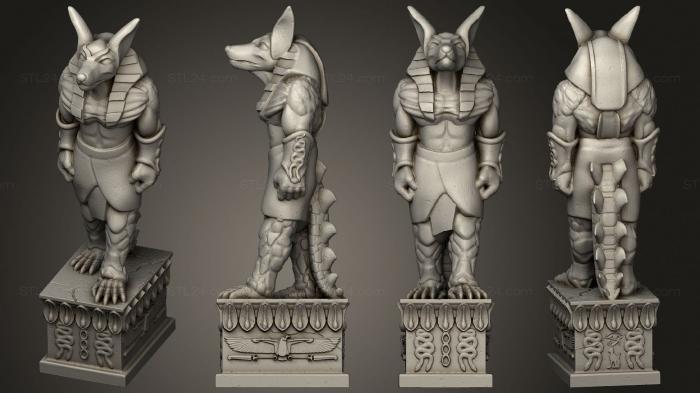 Египетские статуи и рельефы (Статуя 3, STKE_0260) 3D модель для ЧПУ станка