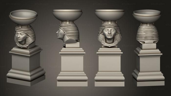 Egyptian statues and reliefs (Statue 05, STKE_0263) 3D models for cnc