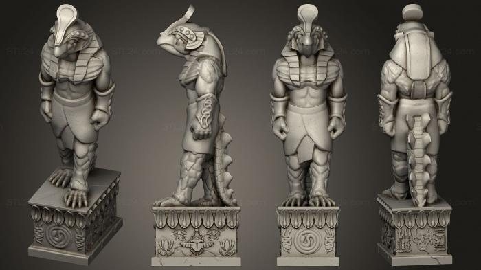 Египетские статуи и рельефы (Статуя 5, STKE_0264) 3D модель для ЧПУ станка
