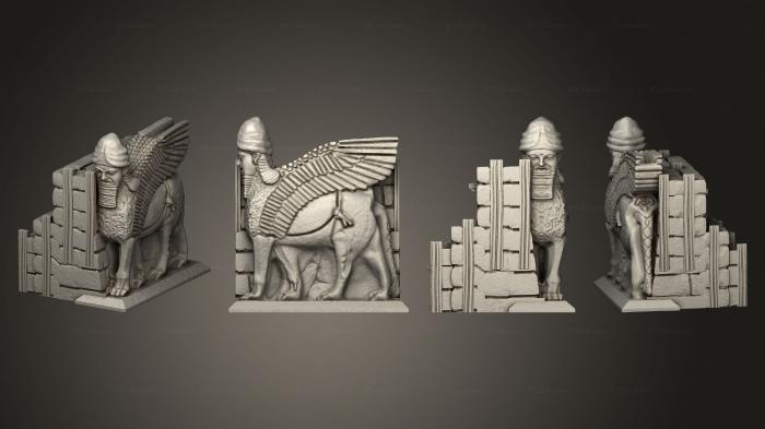 Egyptian statues and reliefs (Statue 08, STKE_0268) 3D models for cnc