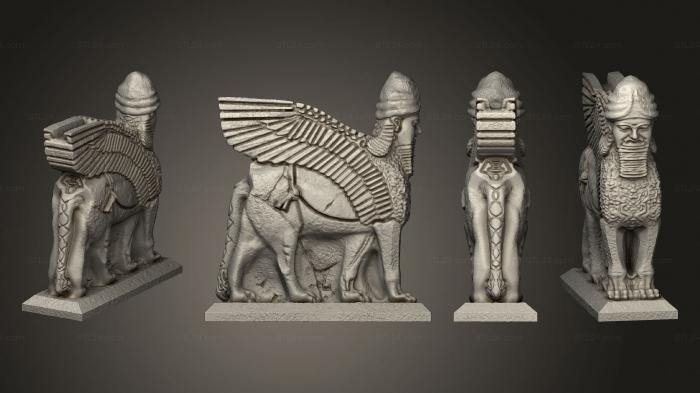 Египетские статуи и рельефы (Статуя 09, STKE_0269) 3D модель для ЧПУ станка
