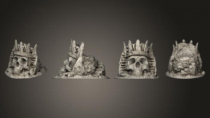 Египетские статуи и рельефы (Смертоносный трон, STKE_0273) 3D модель для ЧПУ станка
