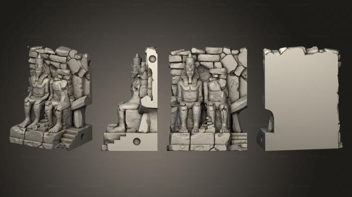 Египетские статуи и рельефы (Абу - Симбел 01, STKE_0279) 3D модель для ЧПУ станка