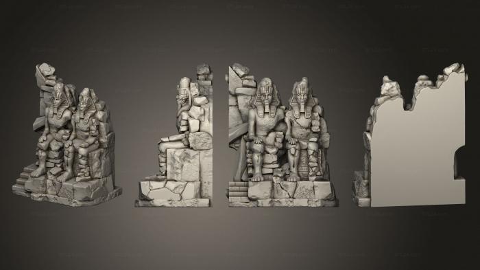Египетские статуи и рельефы (Абу - Симбел 02, STKE_0280) 3D модель для ЧПУ станка