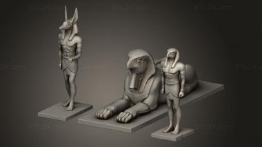 Egyptian statues and reliefs (egypt Statues, STKE_0289) 3D models for cnc