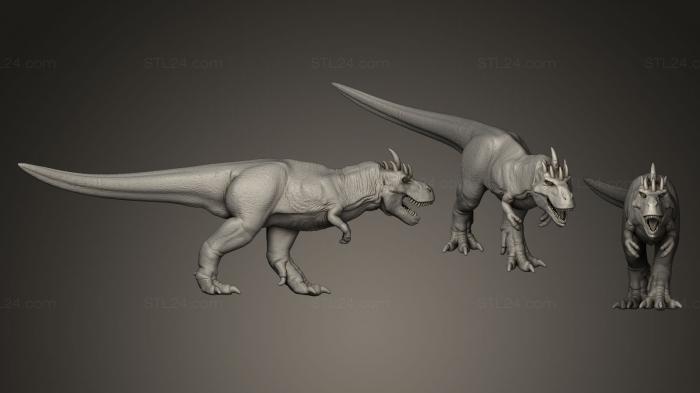 Статуэтки грифоны и драконы (Ужасный Зверь с Маленьким Рогом, STKG_0057) 3D модель для ЧПУ станка