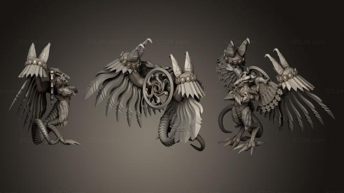 Статуэтки грифоны и драконы (Багамут Final Fantasy X - Влажный, STKG_0082) 3D модель для ЧПУ станка