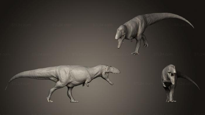 Статуэтки грифоны и драконы (Рев кархародонтозавра, STKG_0083) 3D модель для ЧПУ станка