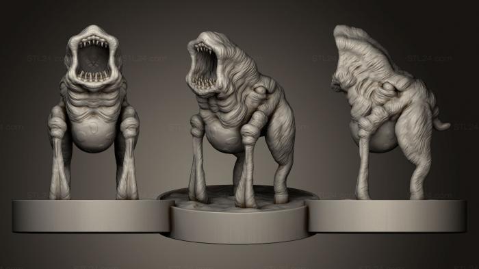 Статуэтки грифоны и драконы (Существо Из Песков, STKG_0085) 3D модель для ЧПУ станка