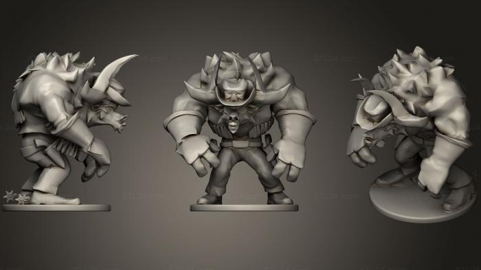 Статуэтки грифоны и драконы (Лонгхорн Алистар Минотавр (League Of Legends), STKG_0100) 3D модель для ЧПУ станка