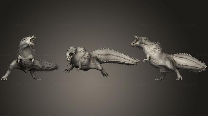 Статуэтки грифоны и драконы (Mhw Deviljho, STKG_0102) 3D модель для ЧПУ станка