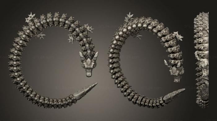 Статуэтки грифоны и драконы (Дракон ницца 1, STKG_0185) 3D модель для ЧПУ станка