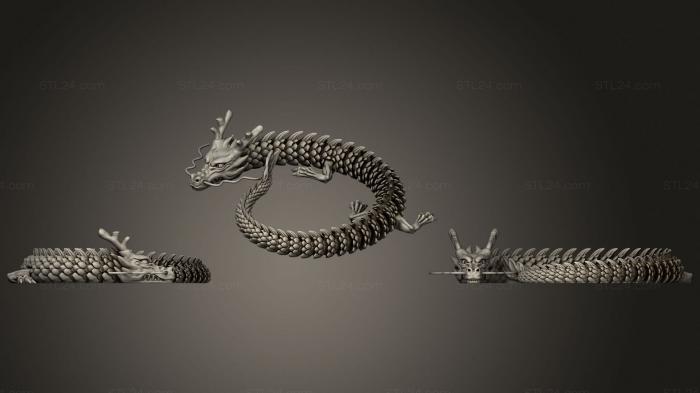 Статуэтки грифоны и драконы (Дракон v2 2, STKG_0193) 3D модель для ЧПУ станка