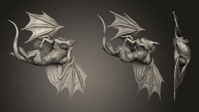 Figurines of griffins and dragons (Dragon`s Harmony, STKG_0200) 3D models for cnc