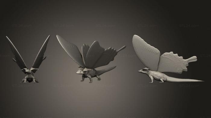 Статуэтки грифоны и драконы (Волшебный Дракон, STKG_0208) 3D модель для ЧПУ станка