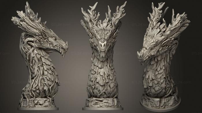 Статуэтки грифоны и драконы (Форрест Драгон (Фотис Мята), STKG_0213) 3D модель для ЧПУ станка