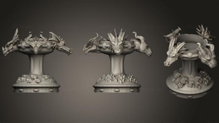 Four Dragons Candlestick