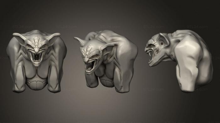 Figurines of griffins and dragons (Gargoyle 2, STKG_0217) 3D models for cnc