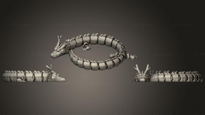 Статуэтки грифоны и драконы (Mcgybeer Dragon v2, STKG_0231) 3D модель для ЧПУ станка