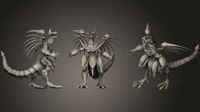 Статуэтки грифоны и драконы (Нео Галактические Глаза Фотонного Дракона, STKG_0235) 3D модель для ЧПУ станка